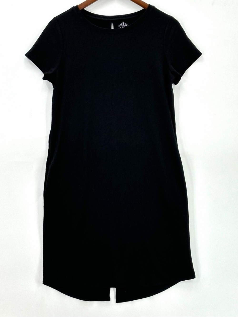 St John’s Bay Black T-shirt Dress with Pockets